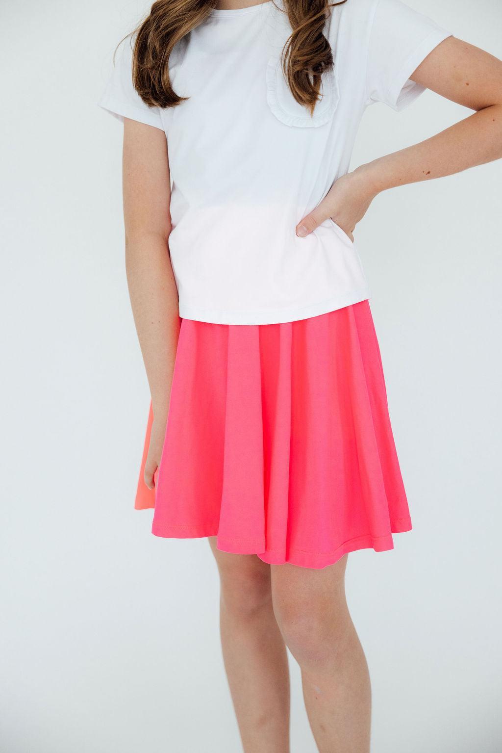 Neon Pink Twirl Skort by Mila & Rose ®
