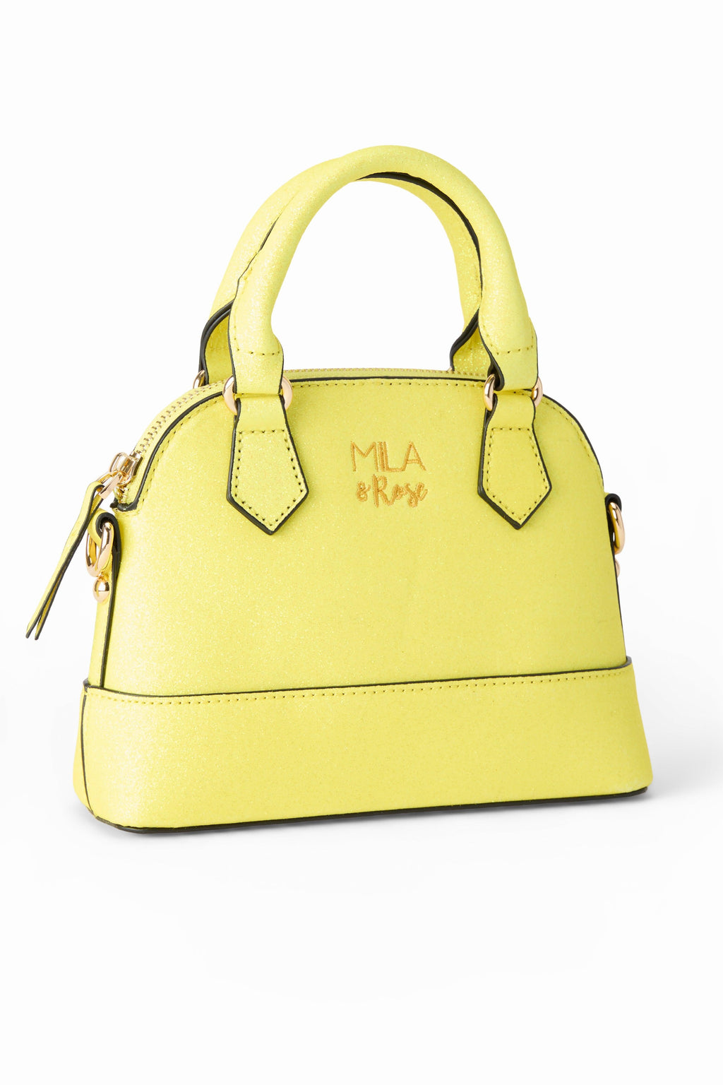 Neon Yellow Glitter Girl's Crossbody Purse by Mila & Rose ®