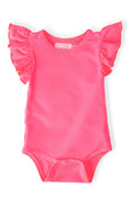 Neon Pink S/S Flutter Bodysuit by Mila & Rose ®