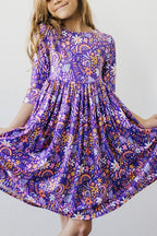 No Bad Days 3/4 Sleeve Pocket Twirl Dress by Mila & Rose ®