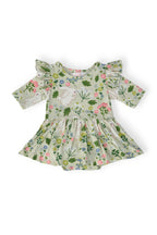 No Bunny Like You 3/4 Sleeve Flutter Twirl Bodysuit by Mila & Rose ®