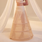 Nude A-Line Wedding Dress Petticoat , 3 Hoops & Waist Corsage by Bridal Port