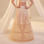 Nude A-Line Wedding Dress Petticoat , 3 Hoops & Waist Corsage by Bridal Port