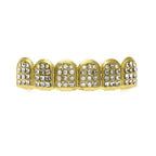 Hip-hop diamond-encrusted and gold-plated teeth grillz by nowadaysfashion