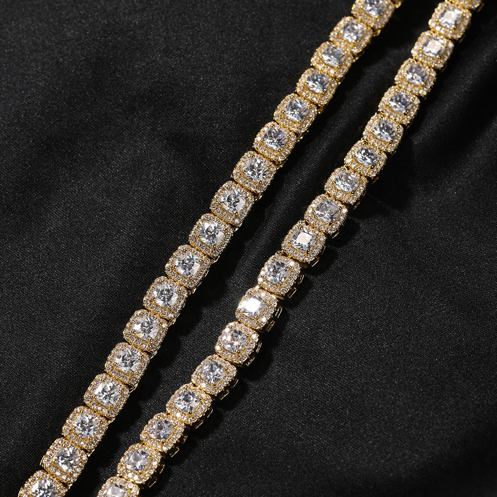 Iced Out Tennis Chain Cubic Zirconia CZ Hip Hop Necklace by nowadaysfashion