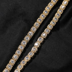 Iced Out Tennis Chain Cubic Zirconia CZ Hip Hop Necklace by nowadaysfashion