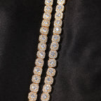 Hip-hop 9mm zircon-encrusted rock candy bracelet by nowadaysfashion