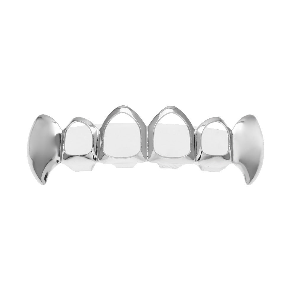 Hip-hop polished braces with gold electroplating by nowadaysfashion
