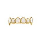Hip-hop polished braces with gold electroplating by nowadaysfashion