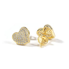 Hip Hop diamond-encrusted 925 silver stud earrings by nowadaysfashion