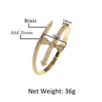 Hip-hop full-diamond justice sword bracelet inlaid with zircon by nowadaysfashion