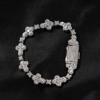 10mm cross flower star bracelet with micro-inlaid zircon by nowadaysfashion