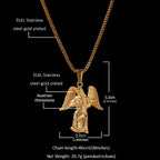 Hip Hop Winged Angel Pendant Necklace by nowadaysfashion