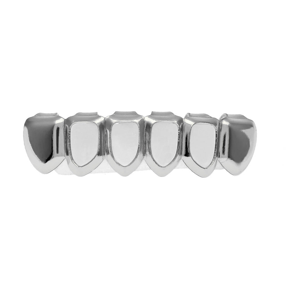 Hip-hop polished braces with gold electroplating by nowadaysfashion