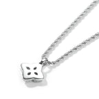 Cubic Zirconia Colorful Four-Leaf Clover Pendant by nowadaysfashion