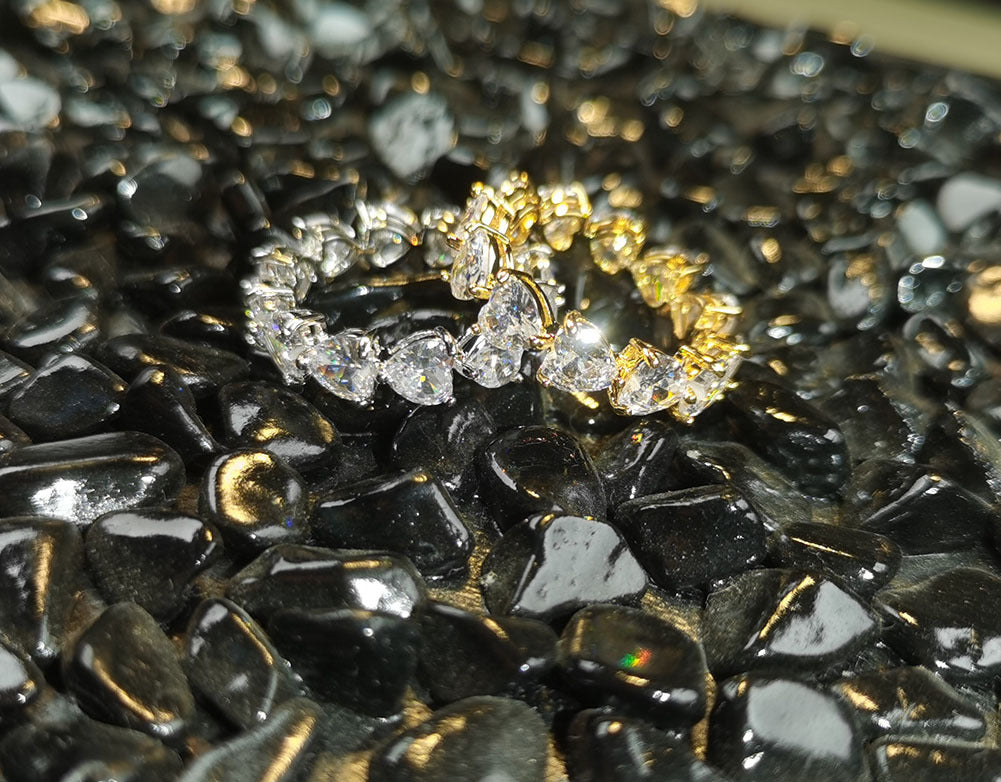 Hip-hop single-row heart-shaped zircon rings by nowadaysfashion