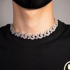 15mm Diamond Geometric Infinity Cuban Chain by nowadaysfashion