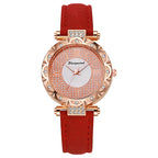 Korean-style quartz watch with a simple leather strap. by nowadaysfashion