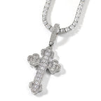 Hip-hop large diamond-encrusted cloud cross pendant by nowadaysfashion