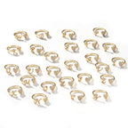 Hip-hop zircon-encrusted 26 English letters ring by nowadaysfashion