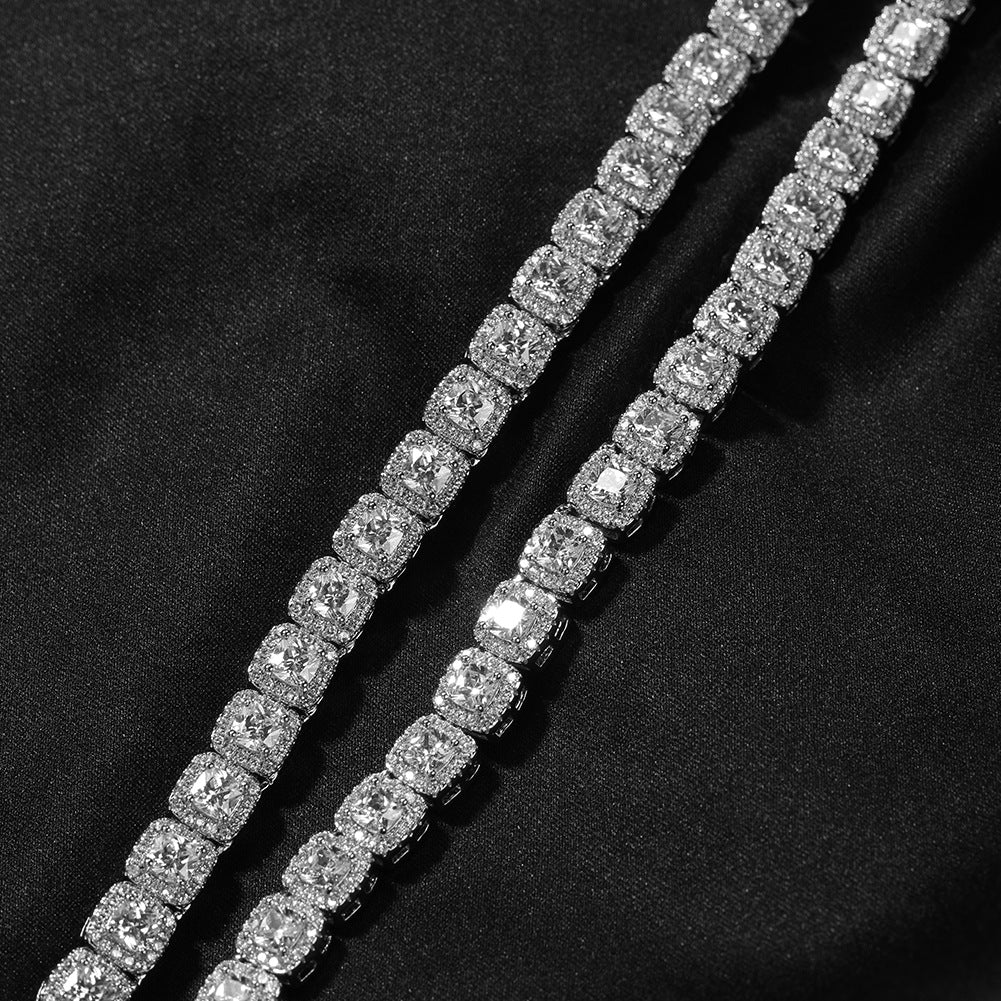 Iced Out Tennis Chain Cubic Zirconia CZ Hip Hop Necklace by nowadaysfashion
