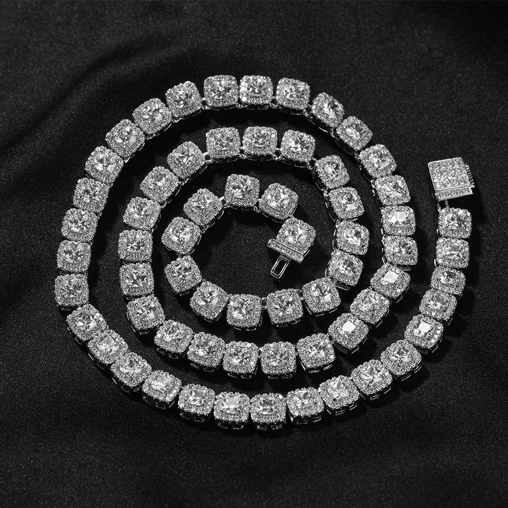 Iced Out Tennis Chain Cubic Zirconia CZ Hip Hop Necklace by nowadaysfashion