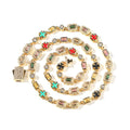 Hip-Hop Diamond-Encrusted 6mm Colored Gemstone Bracelet by nowadaysfashion