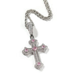 Hip-hop cross-shaped diamond Cubic Zirconia necklace by nowadaysfashion