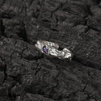 Hip-Hop 925 Silver Ring with Purple Zircon by nowadaysfashion