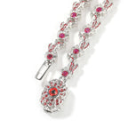 Hip-hop exaggerated spiky parasitic red-eyed thorn diamond-encrusted necklace by nowadaysfashion