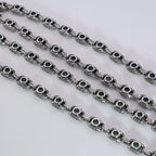 Aragogaceous pattern sapphire necklace for couples by nowadaysfashion