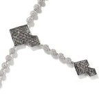 Hip Hop Beaded Zirconia Cross Necklace by nowadaysfashion