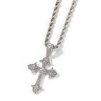 Hip-Hop Diamond-Encrusted Zircon Cross Necklace by nowadaysfashion