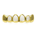 Hip-hop polished braces with gold electroplating by nowadaysfashion