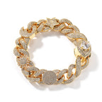 Hip-hop zircon-encrusted sun, star and eye necklace by nowadaysfashion