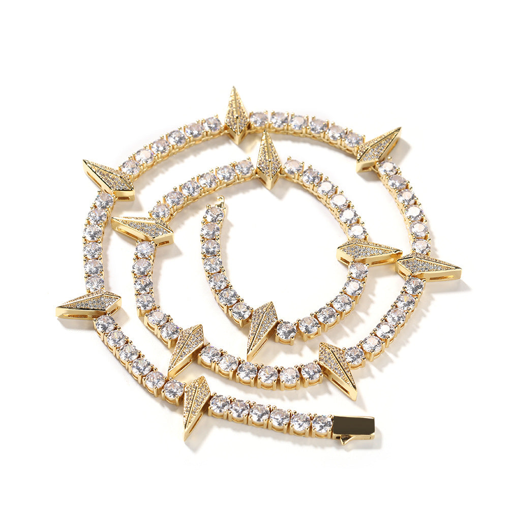 Hip-hop Black Panther zircon tennis chain by nowadaysfashion