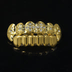 Hip-hop diamond-encrusted and gold-plated teeth grillz by nowadaysfashion