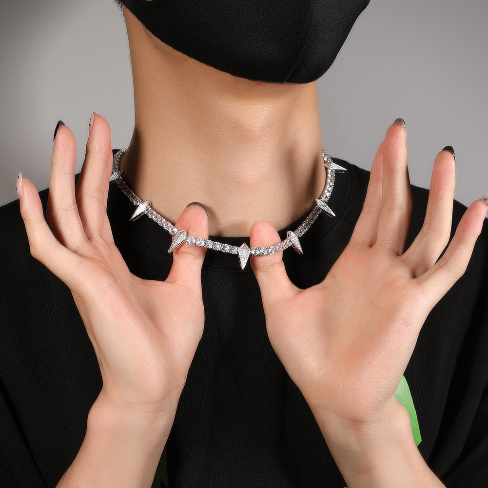 Hip-hop Black Panther zircon tennis chain by nowadaysfashion