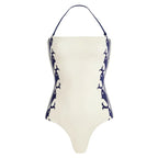 Swimsuit Navy Halter One Piece Swimsuit Set Women by Bella Mia