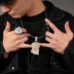 Hip Hop Iced Out CZ Jesus Piece Pendant Necklace by nowadaysfashion
