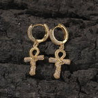 Hip-hop Anhe snake zircon earrings by nowadaysfashion
