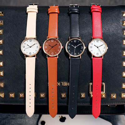 Korean-style, stylish, simple leather strap watches. by nowadaysfashion
