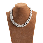 15mm Diamond Geometric Infinity Cuban Chain by nowadaysfashion