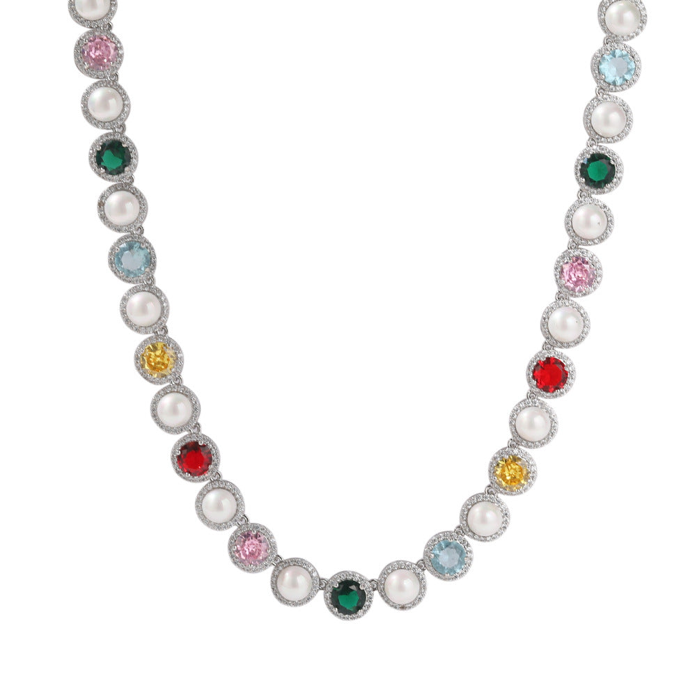 Creative multicolored pearl necklace by nowadaysfashion