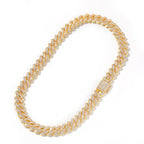 Hip-hop bar-style Cuban zircon-encrusted necklace by nowadaysfashion