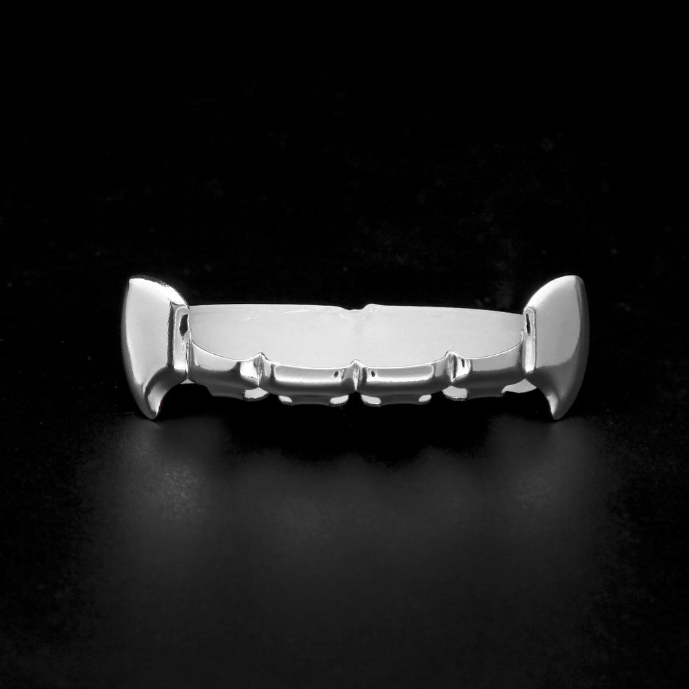 Hip-hop polished braces with gold electroplating by nowadaysfashion