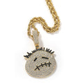 Hip-hop cartoon zircon spiky-head avatar necklace by nowadaysfashion