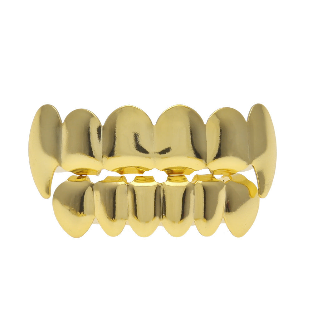 Hip-hop polished braces with gold electroplating by nowadaysfashion