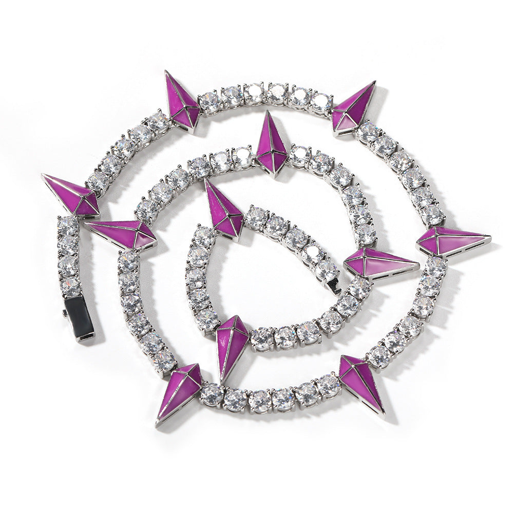 Hip-hop Black Panther zircon tennis chain by nowadaysfashion