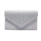 Colorful hot diamond black clutch